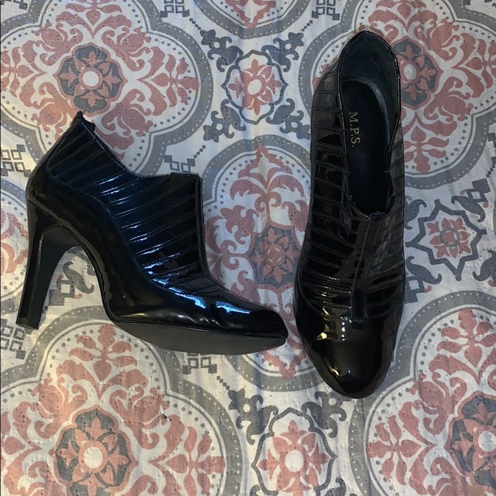 MPS High Heel Patent Booties